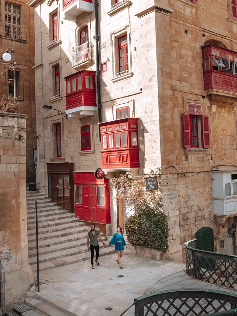 Interior of Valletta, Malta
