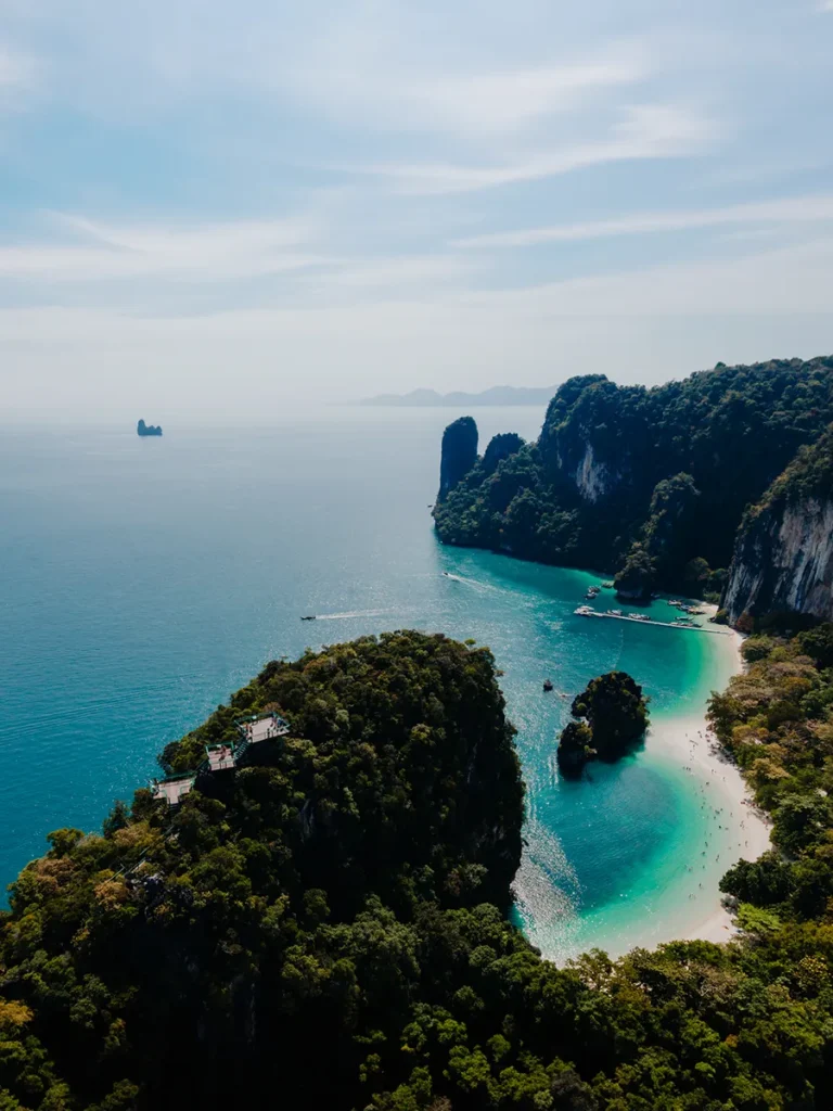 Aerial view of the Hong Islands, Krabi