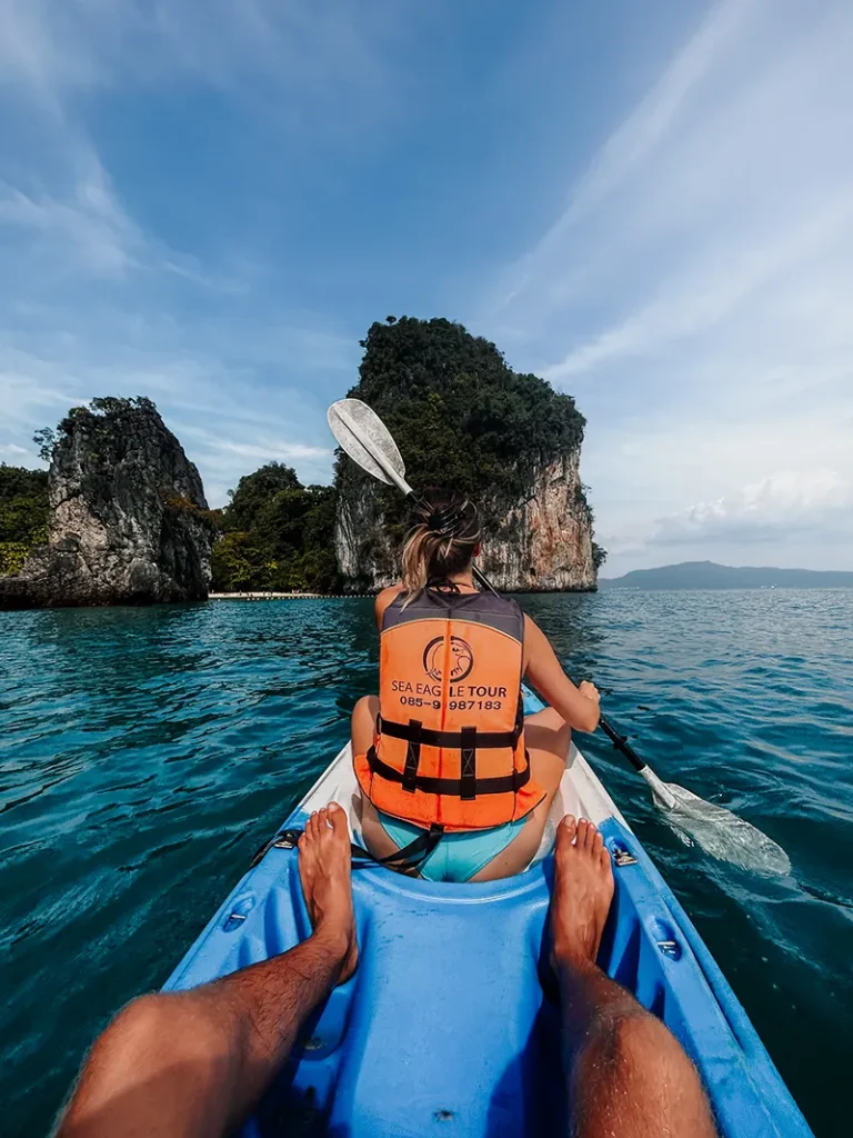 Kayaking on the Hong Islands, Krabi