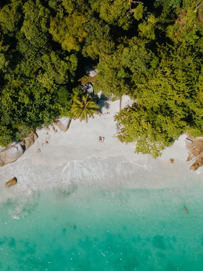 Coral Beach Drone View, Pangkor Island