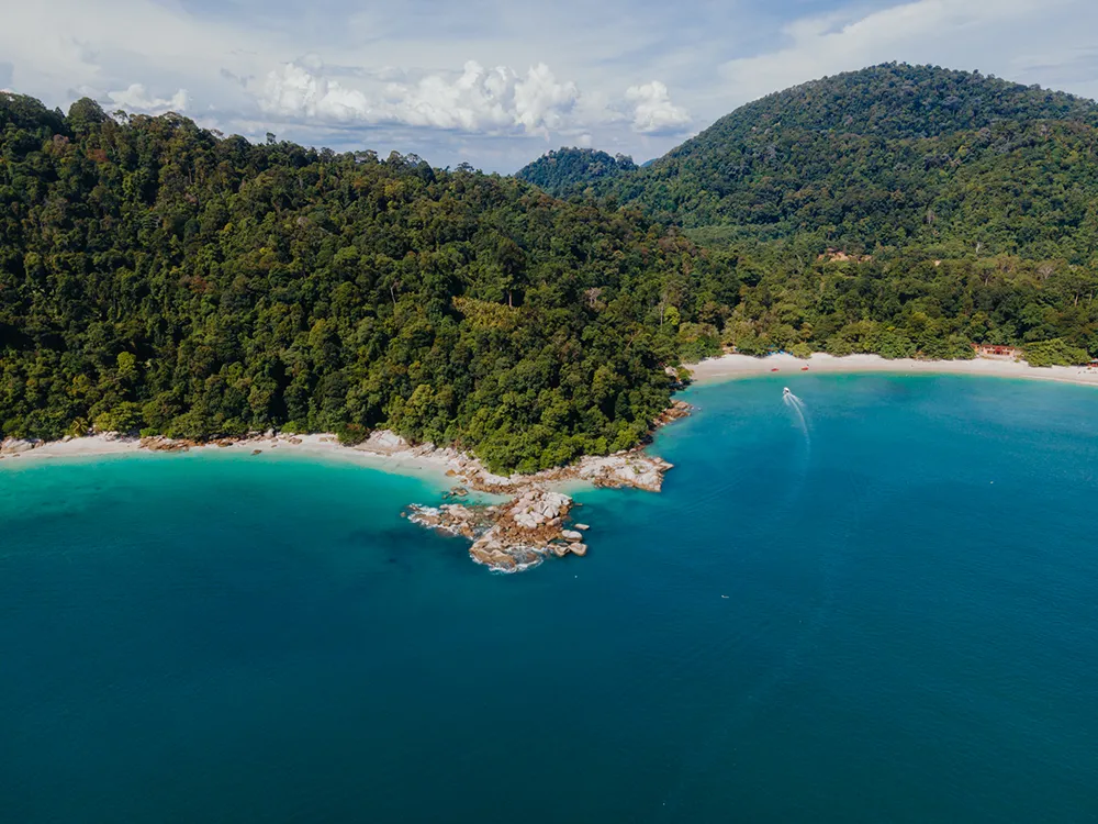 Drone View of Pangkor Island