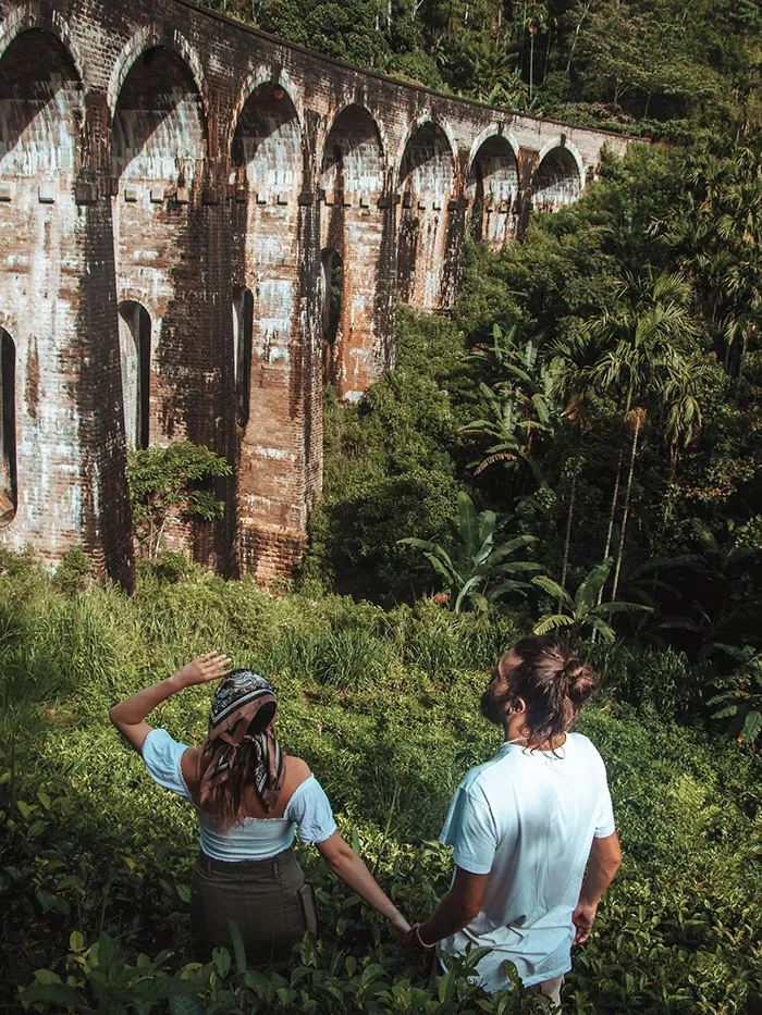 The Nine Arch Bridge in Ella, Sri Lanka