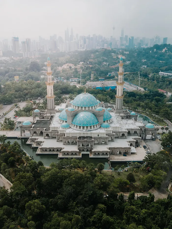 Masjid Wilayah seen from above