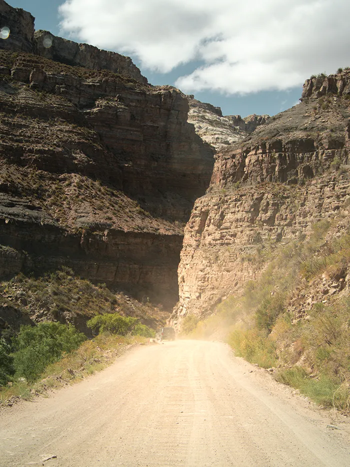 Canon del Atuel/Atuel Canyon roads