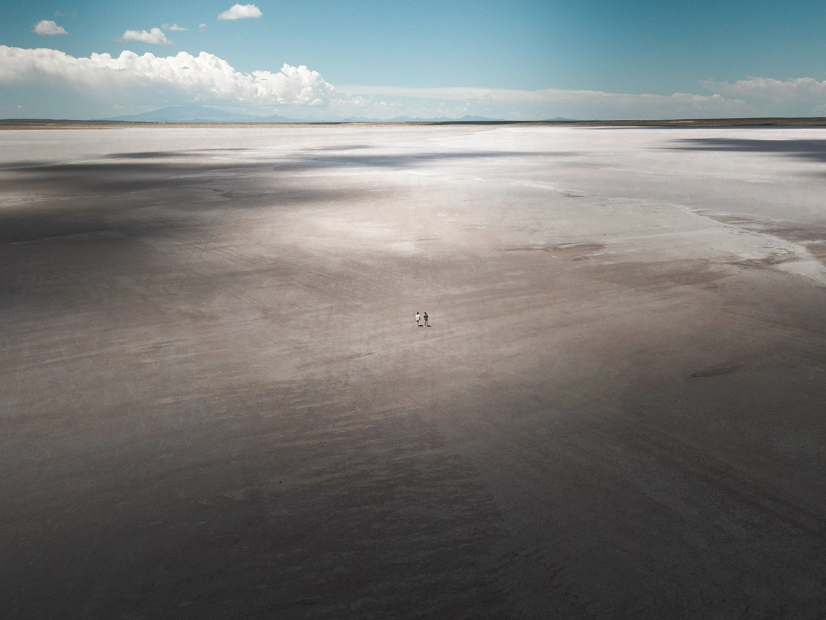 Salinas Del Diamante, San Rafael, Mendoza - drone view