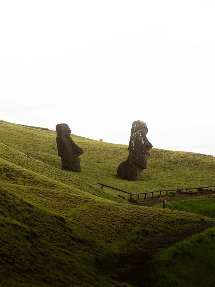 Moais at Rano Raraku, Rapa Nui