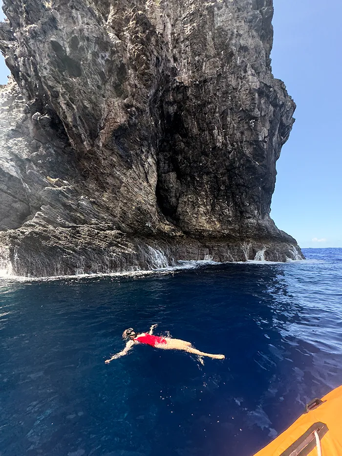 Snorkeling on Easter Island